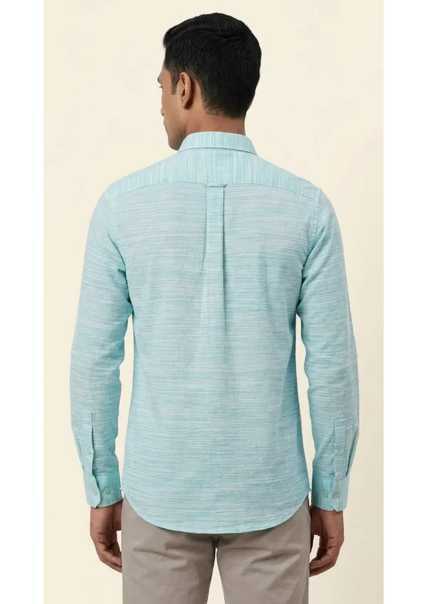 Title_Trends_Men's_Marine_Blue_Striped_Textured_Slim_Fit_Shirt
