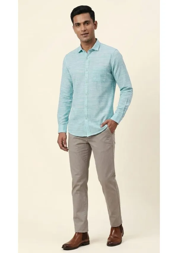 Title_Trends_Men's_Marine_Blue_Striped_Textured_Slim_Fit_Shirt