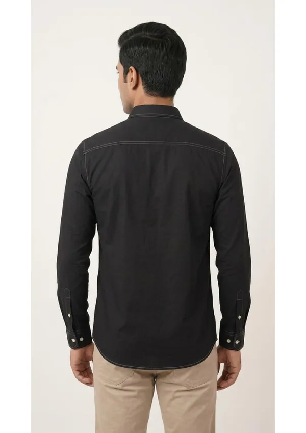 Title_Trends_Men's_Denim_Black_Slim_Fit_Shirt