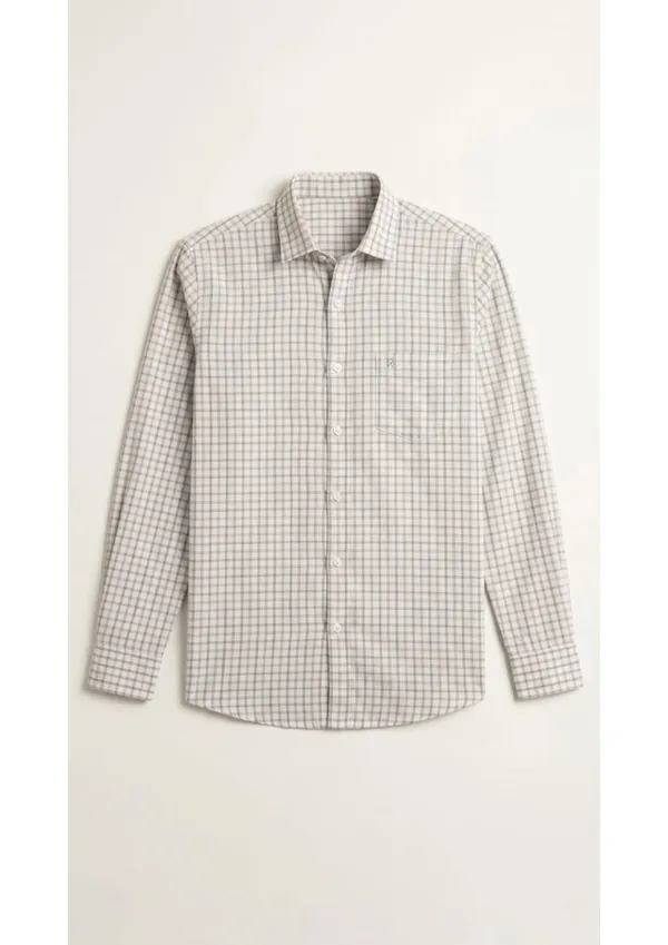 Title_Trends_Men's_White_Checked_Combo_Slim_Fit_Shirt