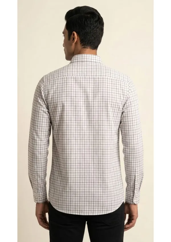Title_Trends_Men's_White_Checked_Combo_Slim_Fit_Shirt