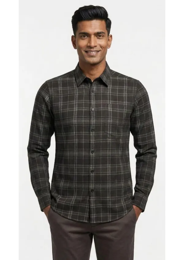 Title_Trends_Men's_Checked_Black_Full_Sleeves_Slim_Fit_Shirt
