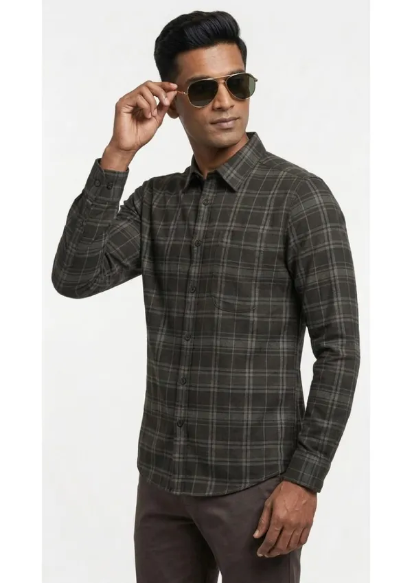 Title_Trends_Men's_Checked_Black_Full_Sleeves_Slim_Fit_Shirt