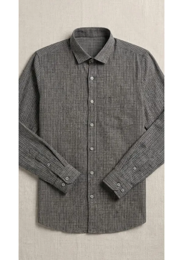 Title_Trends_Men's_Textured_and_Checked_Combo_Slim_Fit_Shirt