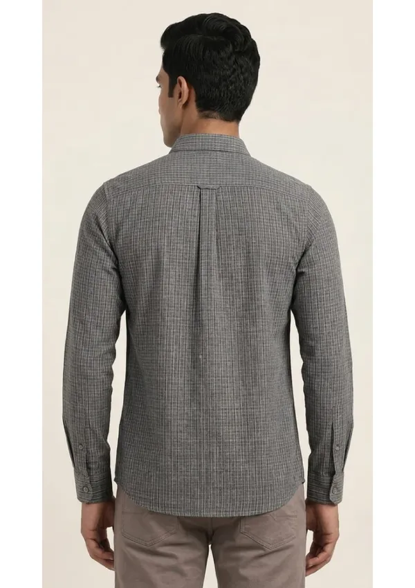 Title_Trends_Men's_Textured_and_Checked_Combo_Slim_Fit_Shirt