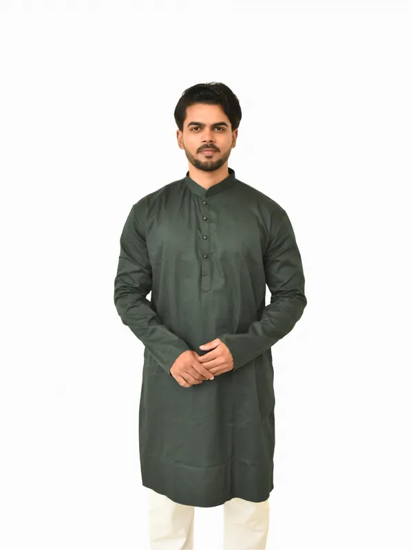 Balck_And_Red_Jacquard_Shining_Kurta_For_Men(Pack_Of_2)