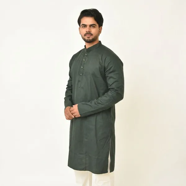 Balck_And_Red_Jacquard_Shining_Kurta_For_Men(Pack_Of_2)
