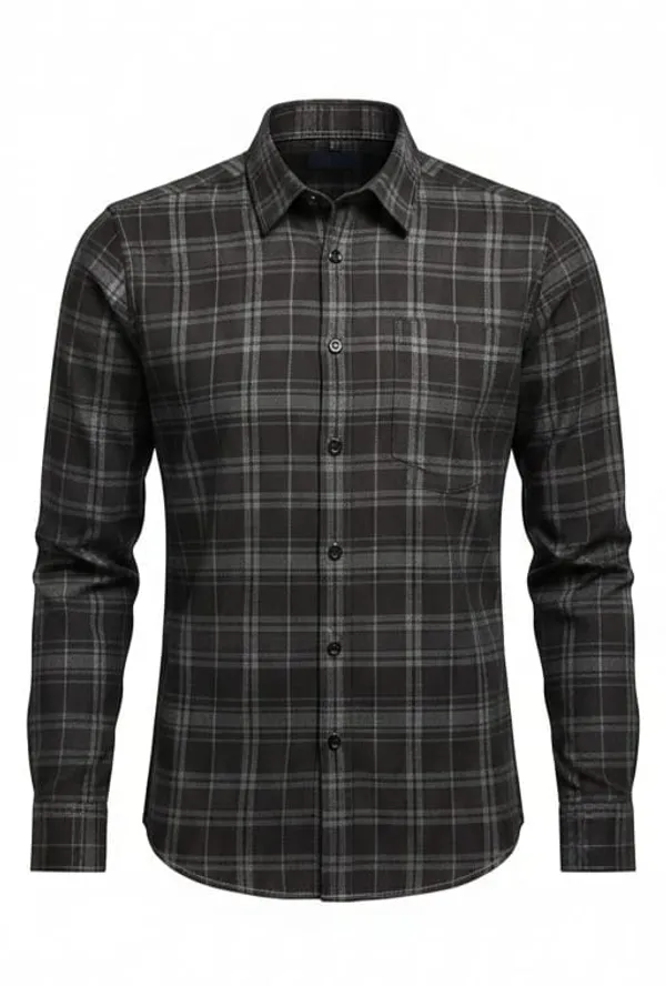 Title_Trends_Men's_Black_And_Red_Checked_Full_Sleeves_Slim_Fit_Shirt_(Pack_Of_2)