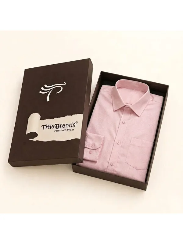 Title_Trends_Men's_Solid_Light_Pink_Slim_Fit_Full_Sleeves_Shirt