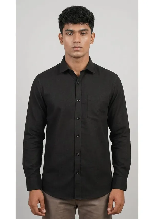 Title_Trends_Men's_Dotted_Black_Slim_Fit_Shirt