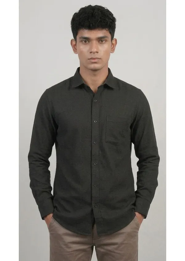 Title_Trends_Men's_Dotted_Black_Slim_Fit_Shirt
