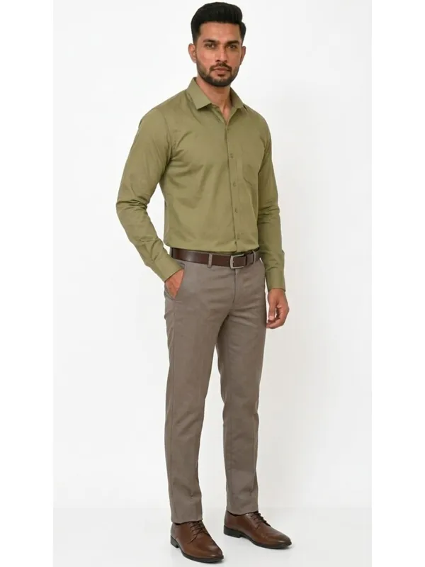 Title_Trends_Men's_Solid_Olive_Green_Slim_Fit_Full_Sleeves_Shirt