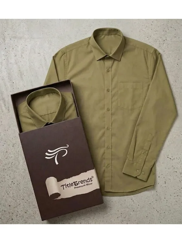 Title_Trends_Men's_Solid_Olive_Green_Slim_Fit_Full_Sleeves_Shirt