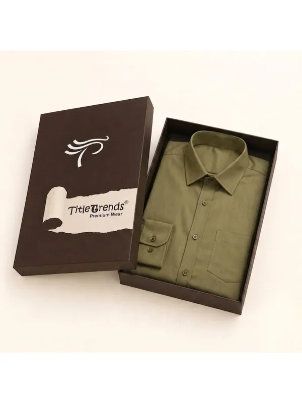 Title_Trends_Men's_Solid_Olive_Green_Slim_Fit_Full_Sleeves_Shirt