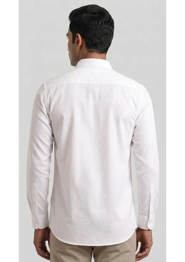Title_Trends_Men's__Dotted_White_Slim_Fit_Shirt