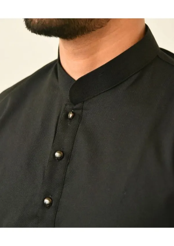 Royal_Black_Pure_Cotton_Solid_Royal_Kurta_For_Men