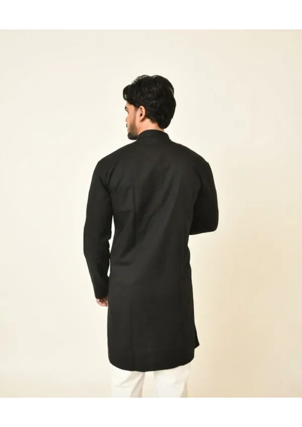 Royal_Black_Pure_Cotton_Solid_Royal_Kurta_For_Men