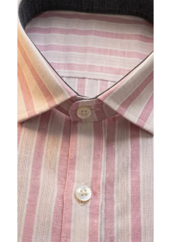 Title_Trends_Men's_Pink_and_white_Striped_Slim_Fit_Shirt