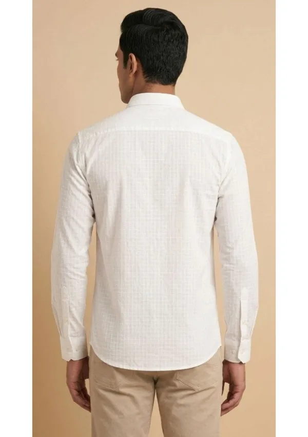 Title_Trends_Men's_Off-White_Textured_Slim_Fit_Shirt