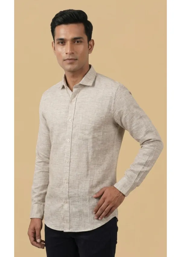 Title_Trends_Men's_Khadi_Look_Jute_Slim_Fit_Shirt