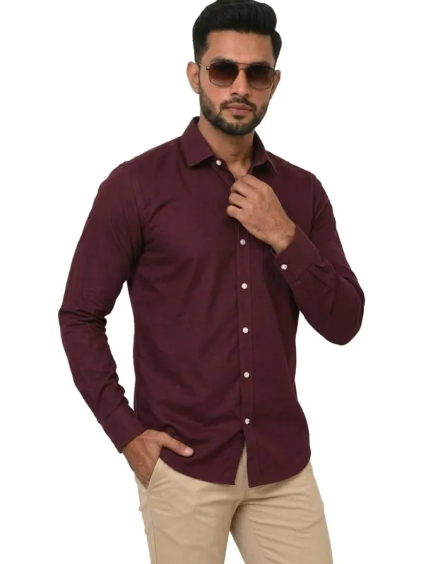 Title_Trends_Men's_Solid_Burgundy_Slim_Fit_Full_Sleeves_Shirt