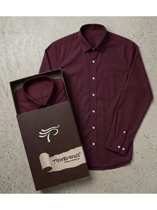 Title_Trends_Men's_Solid_Burgundy_Slim_Fit_Full_Sleeves_Shirt