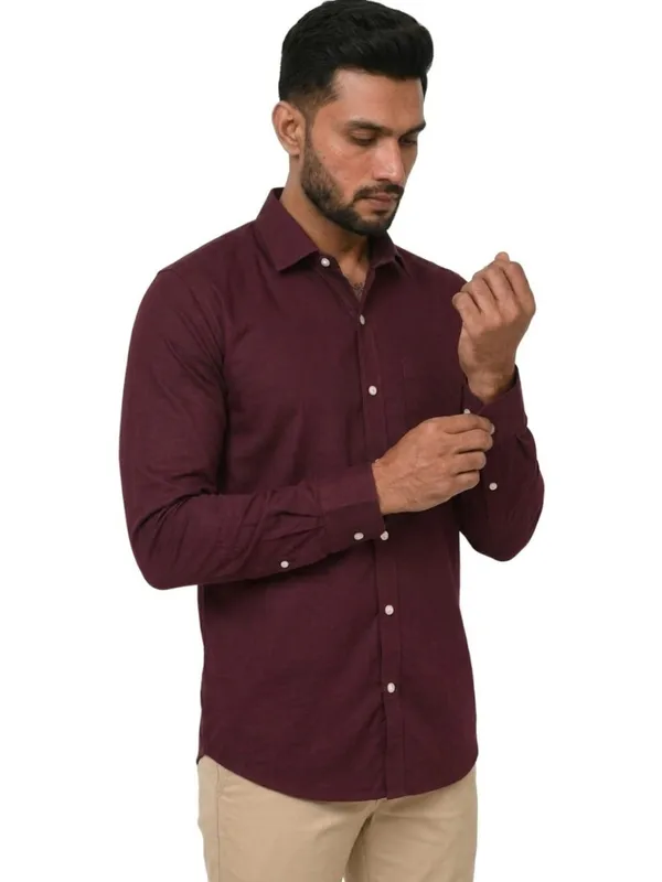 Title_Trends_Men's_Solid_Burgundy_Slim_Fit_Full_Sleeves_Shirt