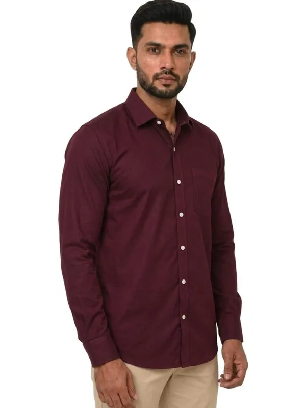 Title_Trends_Men's_Solid_Burgundy_Slim_Fit_Full_Sleeves_Shirt