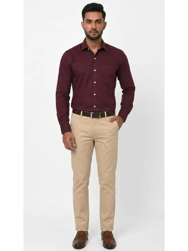 Title_Trends_Men's_Solid_Burgundy_Slim_Fit_Full_Sleeves_Shirt