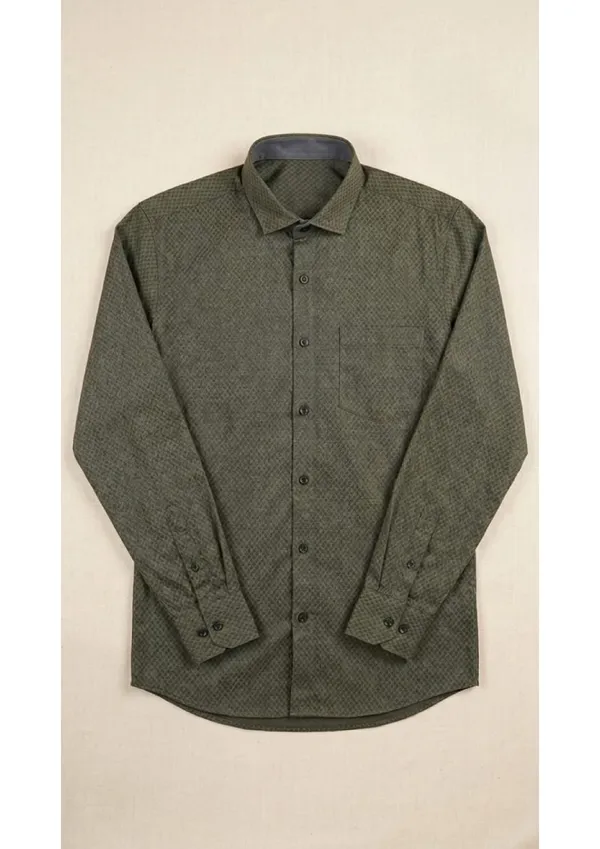 Title_Trends_Men's_Solid-Print_Texture_Combo_Slim_Fit_Shirt