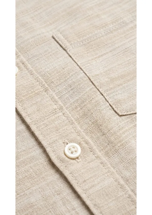 Title_Trends_Men's_Desert_Sand_Striped_Textured_Slim_Fit_Shirt