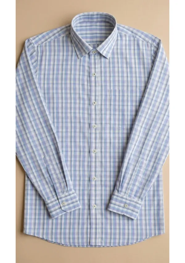Title_Trends_Men's_Purple_Checked_Slim_Fit_Shirt