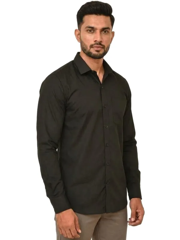 Title_Trends_Men's_Solid_Black_Slim_Fit_Full_Sleeves_Shirt