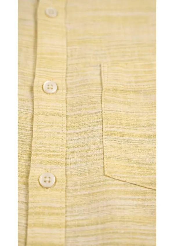 Title_Trends_Men's_Light__Yellow_Striped_Textured_Slim_Fit_Shirt