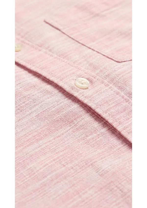 Title_Trends_Men's_Pink_Heathered_Striped_Textured_Slim_Fit_Shirt