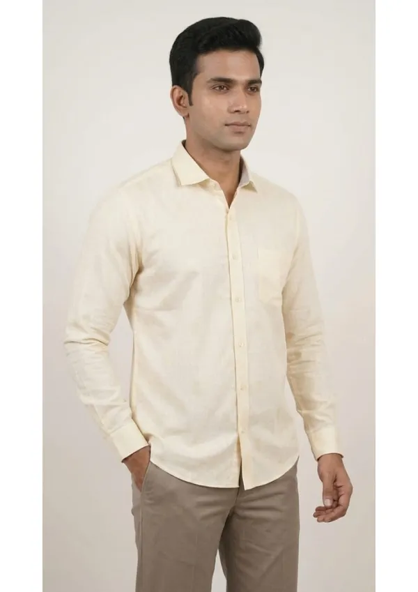 Title_Trends_Men's_Beige_(1)_Texture-_Print_Slim_Fit_Shirt