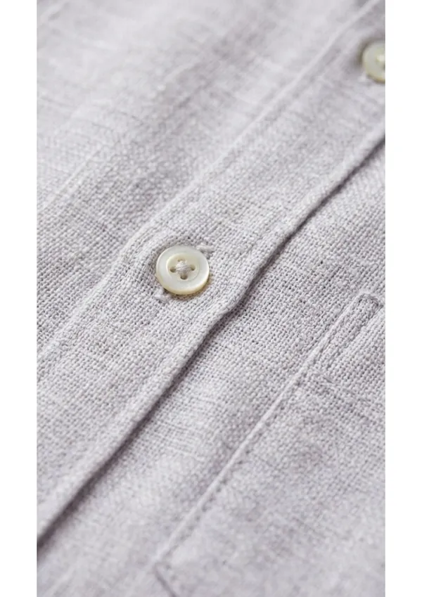 Title_Trends_Men's_Khadi_Look_Grey_Slim_Fit_Shirt