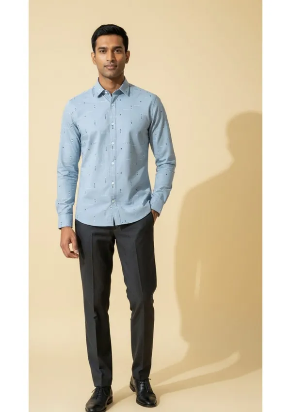 Blue_Polyester_Block_Print_Slim_Fit_Shirt_For_Men