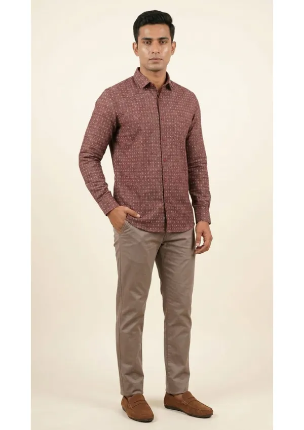Title_Trends_Men's_Striped_and_Print_Combo_Slim_Fit_Shirt