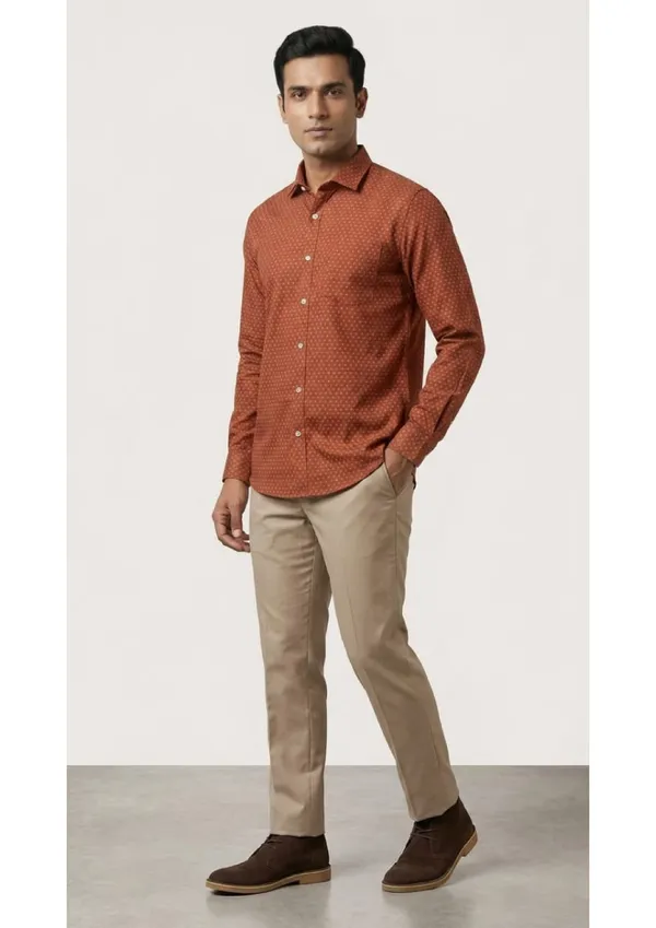 Title_Trends_Men's__Print_Combo_Slim_Fit_Shirt
