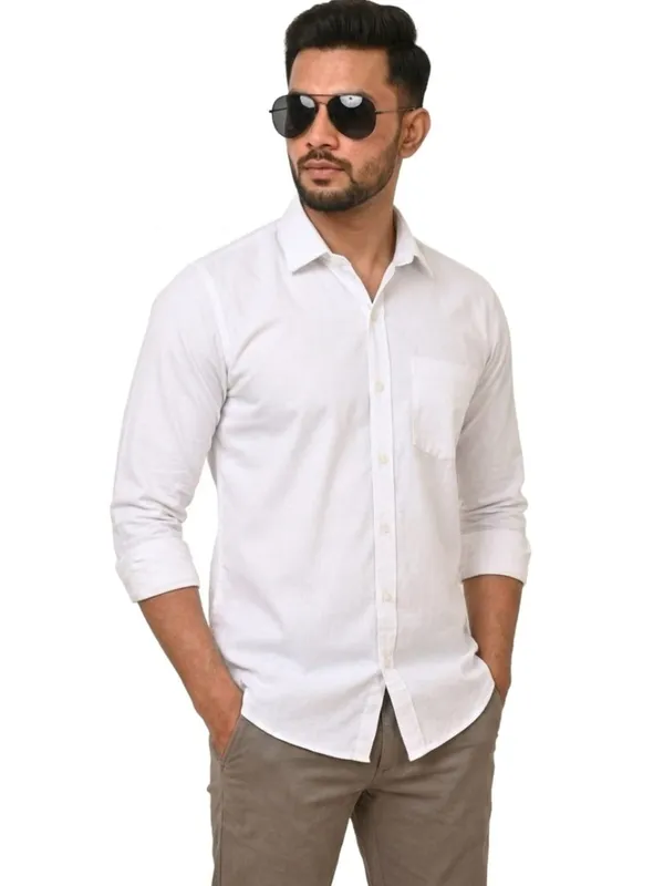 Title_Trends_Men's_Solid_White__Slim_Fit_Full_Sleeves_Shirt