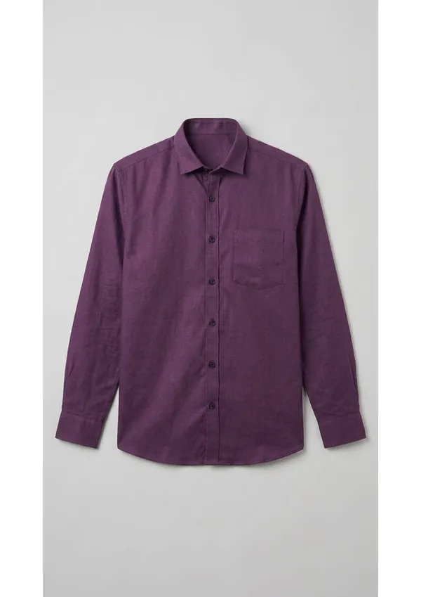 Title_Trends_Men's_Dotted_Purple_Slim_Fit_Shirt