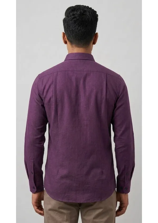 Title_Trends_Men's_Dotted_Purple_Slim_Fit_Shirt