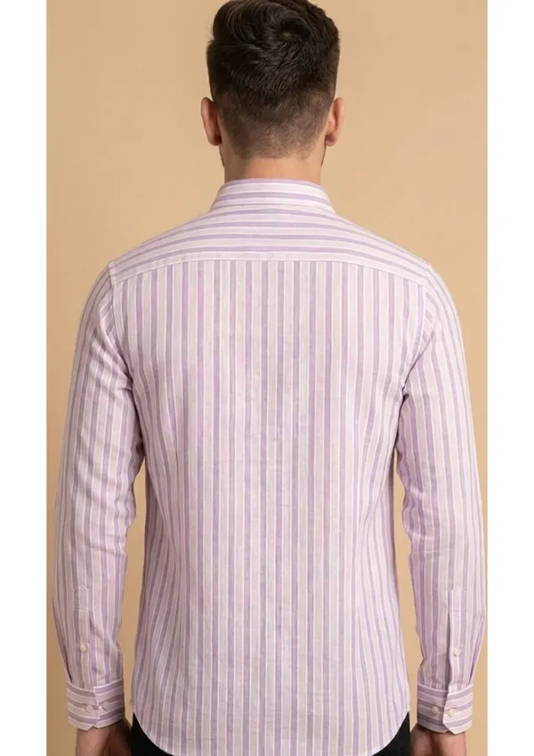 Title_Trends_Men's_Purple_and_White_Striped_Slim_Fit_Shirt