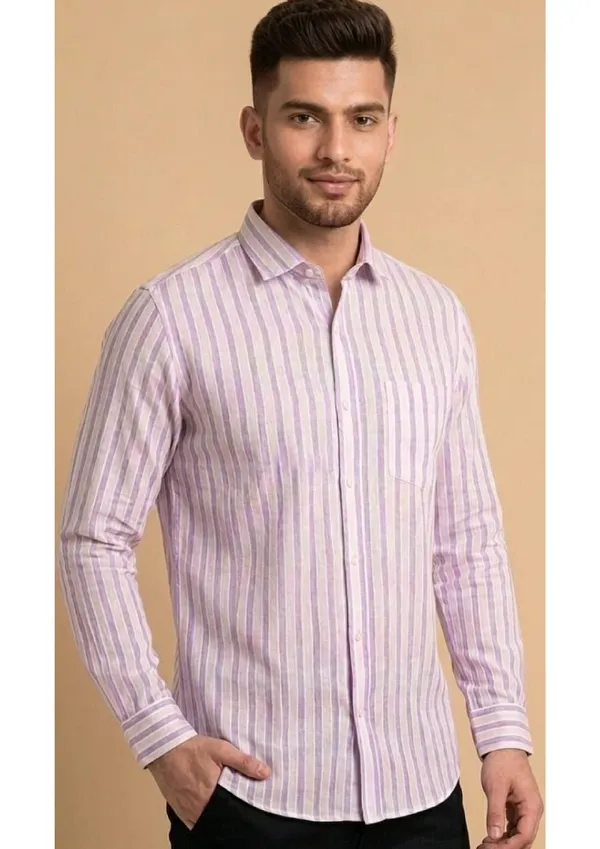 Title_Trends_Men's_Purple_and_White_Striped_Slim_Fit_Shirt