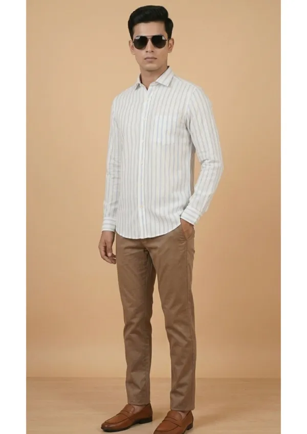 Title_Trends_Men's_Blue_and_white_Striped_Slim_Fit_Shirt