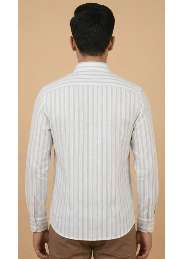 Title_Trends_Men's_Blue_and_white_Striped_Slim_Fit_Shirt