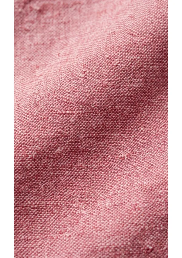 Title_Trends_Men's_Khadi_Look_Pink_Slim_Fit_Shirt