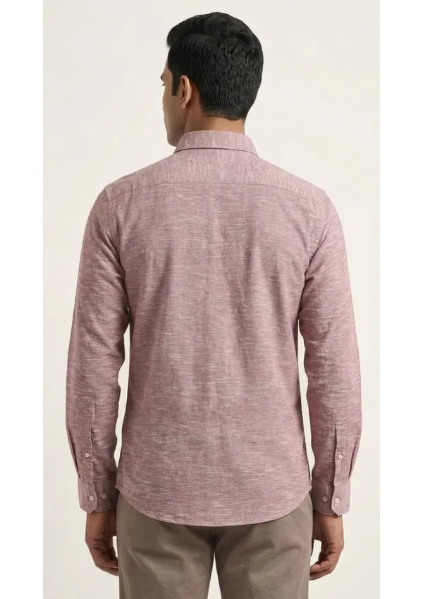 Title_Trends_Men's_Slub_Textured_Peach__Slim_Fit_Shirt
