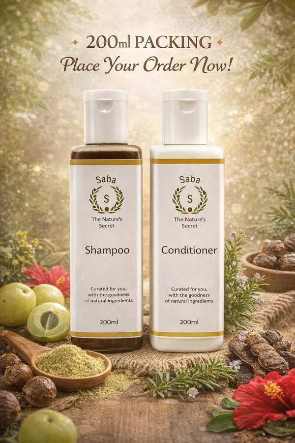 Saba_Natural_Shampoo_And_Conditioner_Set_200Ml_Each_Pack_Of_2